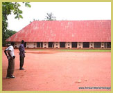 The sole remaining building at the Royal Palaces of Abomey UNESCO world heritage site (Benin, West Africa)