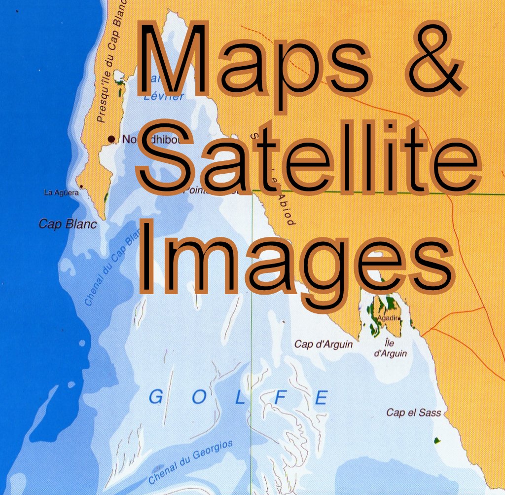 Maps and Satellite images of Banc d'Arguin National Park 