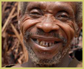 Baka pygmies are the traditional rainforest inhabitants of the area now designated as Dja Wildlife Reserve world heritage site in Cameroon