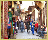 Street scene in the ancient Medina of Fez UNESCO world heritage site (Morocco), one of ten Fortified Cities of the Maghreb in North Africa