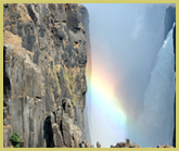 Victoria Falls National Park world heritage site, aptly called 'Mosi au Tunya' by local people, meaning 'the smoke that thunders' (Zambia/Zimbabwe border)