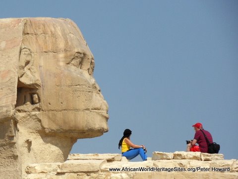 Climbing on ancient monuments may lead to long-term damage