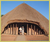 This magnificent thatched building housing the Tombs of Buganda Kings at Kasubi (Uganda) is one of the seven monuments of ancient civilisations in Sub-Saharan Africa designated as a UNESCO world heritage site, now burned to the ground and undergoing reconstruction