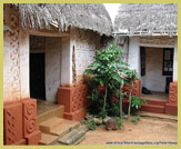 The restored shrine house at Besease near Kumasi, one of the Asante Traditional Buildings recognised as a UNESCO world heritage site in Ghana