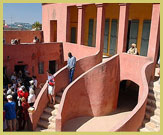 The 'house of slaves' provides a poignant reminder of the horrors of the trans-Atlantic slave trade perpetrated on the Island of Goree (now a UNESCO world heritage site near Dakar, Senegal, West Africa)