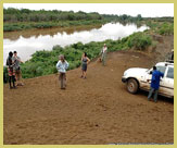 The Ome River flowing through the Lower Valley of the Omo UNESCO world heritage site (Ethiopia)