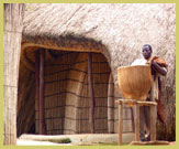 The House of the Royal Drums, Ndoga-obukaba, prior to the fire at the Tombs of the Buganda Kings of Kasubi UNESCO world heritage site (Uganda)