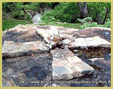 Stone cross at Khami Ruins National Monument UNESCO world heritage site near Bulawayo in Matebeleland, Zimbabwe