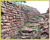 Stone stairway and walling at Khami Ruins National Monument UNESCO world heritage site near Bulawayo in Matebeleland, Zimbabwe