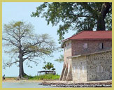 The CFAO Building at Albreda, a component of the Kunta Kinteh (James) Island and Related Sites UNESCO world heritage site, Gambia