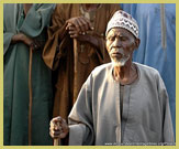 Dogon elder at a ceremony at the Cliffs of Bandiagara (Land of the Dogons) UNESCO world heritage site (Mali), one of Africa’s traditional cultural landscapes