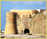 The ramparts and gate into Portuguese City of Mazagan UNESCO world heritage site (El Jadida, Morocco)