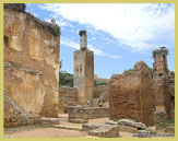 The Islamic Ruins of The Sanctuary lie within the fortified Chellah in the Rabat UNESCO world heritage site (Morocco), which encompasses the modern capital and historic city