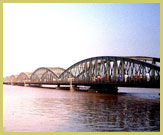 The Pont Faidherbe links the mainland with Island of Saint-Louis UNESCO world heritage site, Senegal