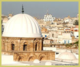 Rooftop view across the Medina of Tunis UNESCO world heritage site, Tunisia