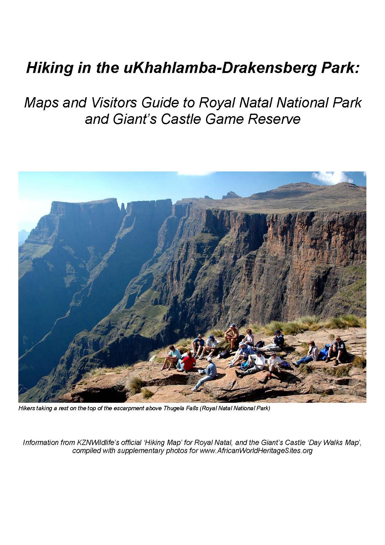 uKhahlamba-Drakensberg park hiking guide to Royal Natal National Park and Giant's Castle Game Reserve